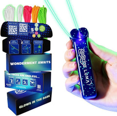ZipString Luma glow-loop in action for nighttime fun.