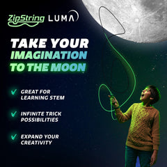 ZipString Luma technology replacement strings for quick, durable setup.