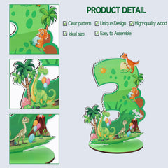 ZiQilin dinosaur boy party photo prop for playful memories.