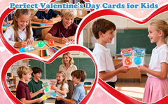 Gifting in class with ZIRSENG Valentines set, supports sharing and friendship.