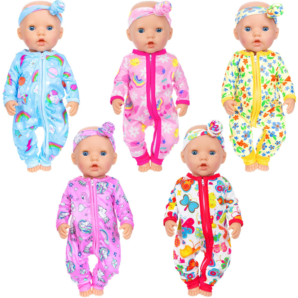 ZITA ELEMENT pink strawberries jumpsuit for 14-18 inch dolls, playful design