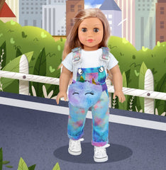 ZITA ELEMENT 7-pcs doll clothes set: Toy laptop adds pretend tech for storytelling.