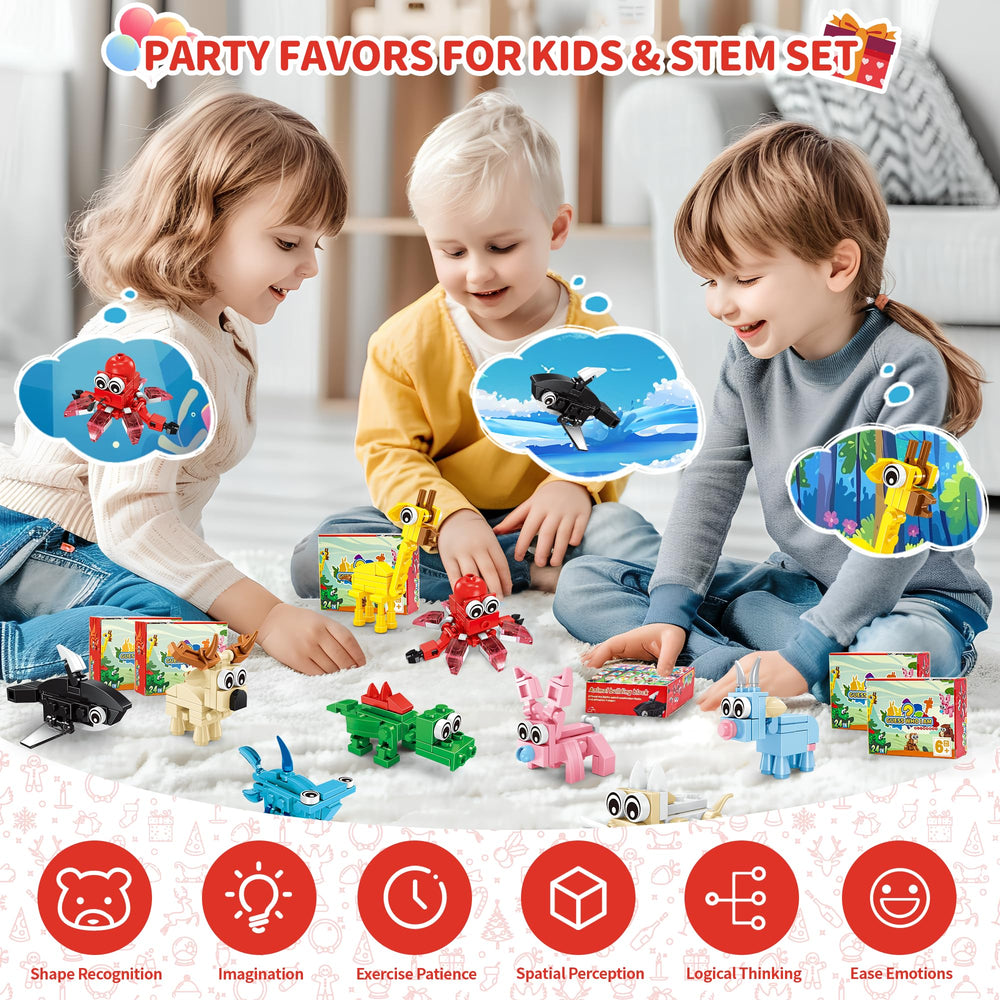 Zitetbolo colorful animal figures - vibrant shapes boost imaginative play