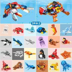 Zitetbolo ocean animals jellyfish blocks add vibrant 3D art to play or decor
