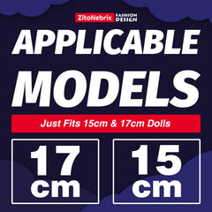 ZitoNebrix 4-piece set ideal for display cabinets or playful styling