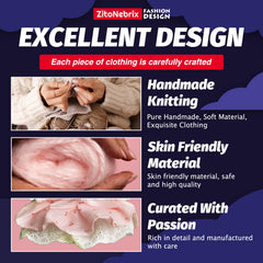 ZitoNebrix soft fabric provides comfortable, durable doll clothing