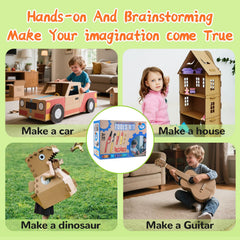 Zitranse cut-resistant gloves protect small hands during cardboard crafting