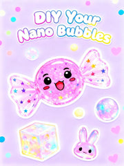 ZiZa Nano Tape Bubble Kit sequins and balls for colorful DIY bubbles