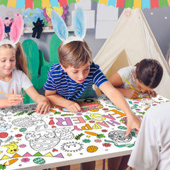 ZIZICG coloring poster kit blends art and party decor for gatherings.