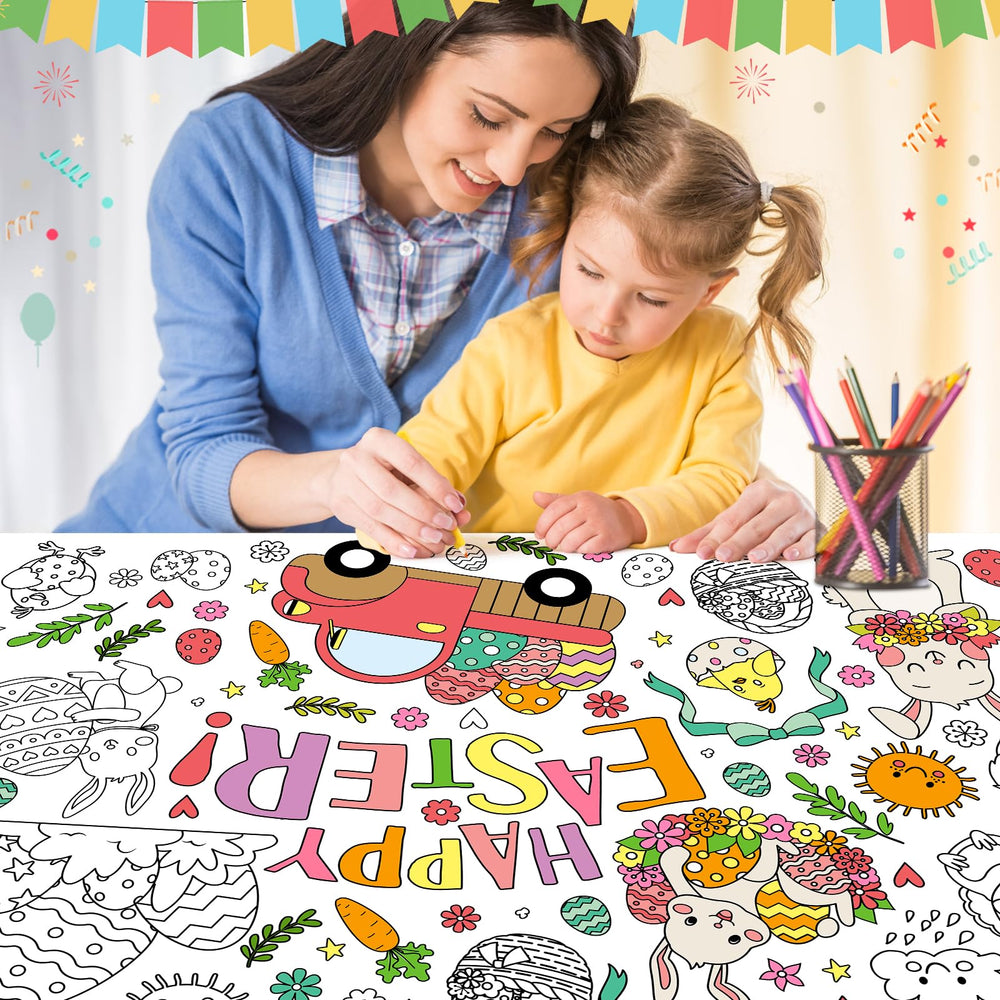 ZIZICG Happy Easter letters banner adds festive decor for celebrations.