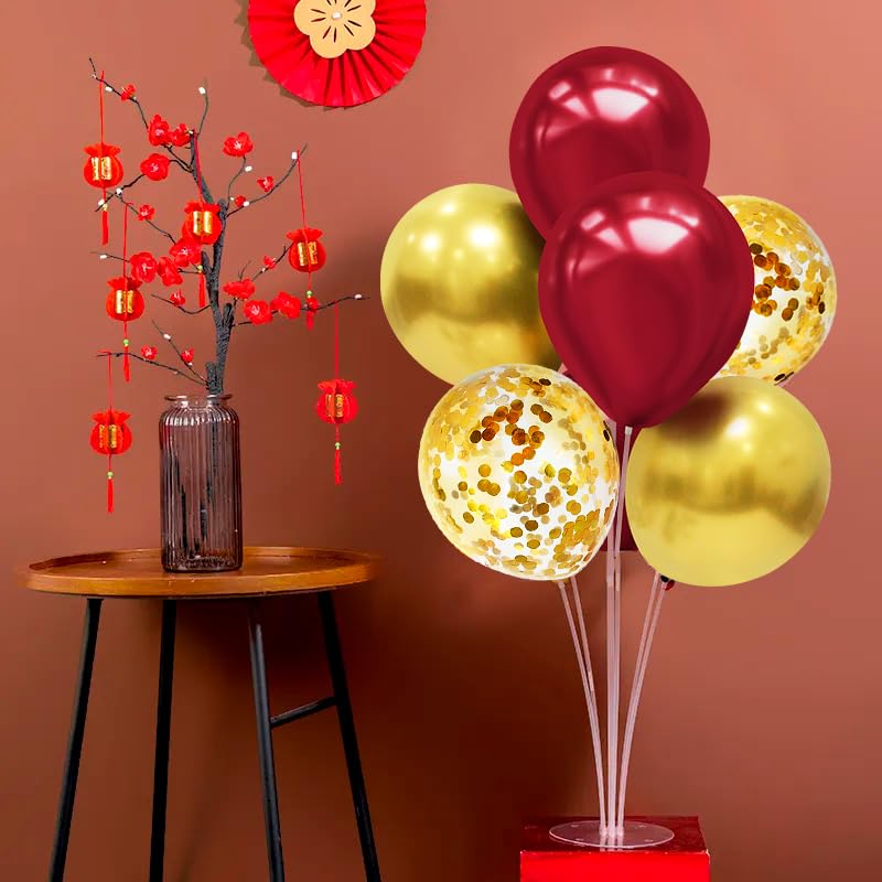 ZJDHPTY gold confetti balloons add sparkle to the centerpiece