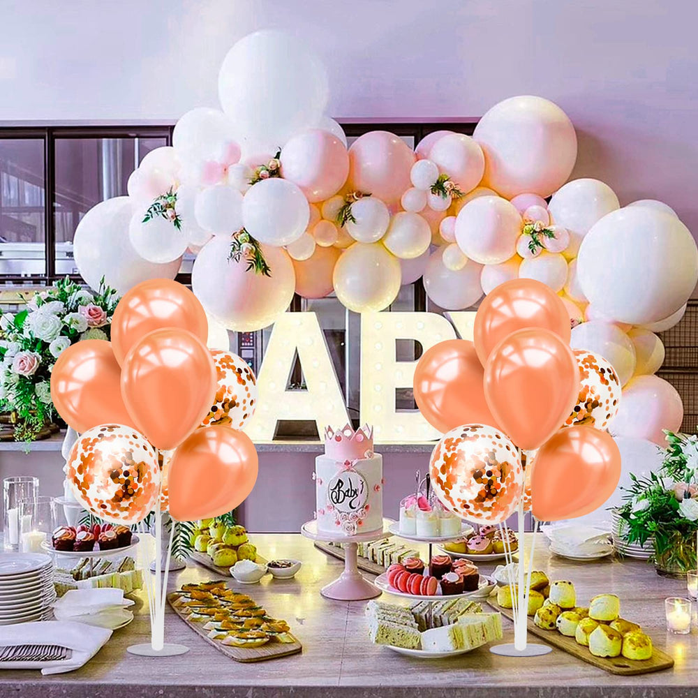 ZJDHPTY rose gold balloon stand glue dots for secure arrangements
