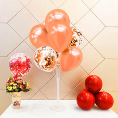ZJDHPTY rose gold balloon stand ribbons for cohesive color scheme