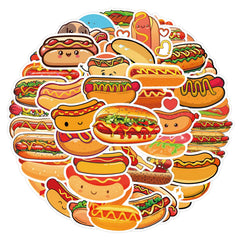ZJJEJFST hot dog stickers for party decorations create fun, non-toxic decor.