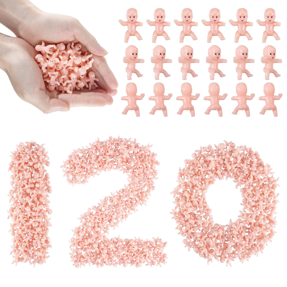 ZJJZGYXINTAI 120-piece plastic babies for games and decor