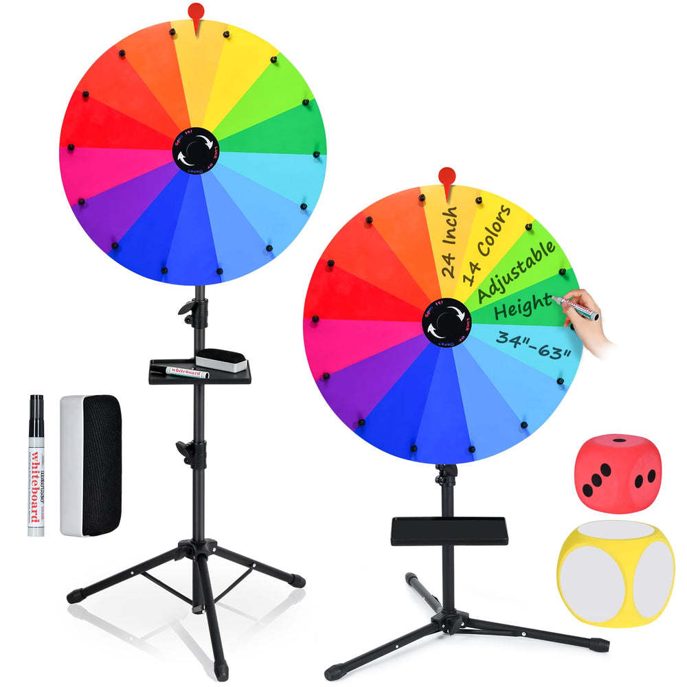 ZJJZGYXINTAI prize wheel stand shows tall, stable setup for events.