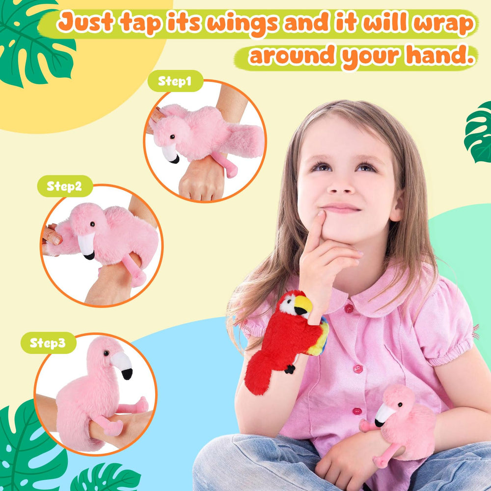 ZJoey owl slap bracelet features soft plush for tactile play