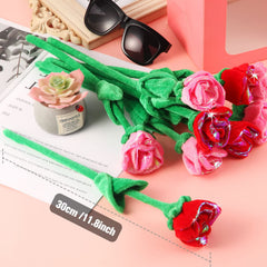 ZJoey plush roses decorate stairs or bedrooms with a charming touch.