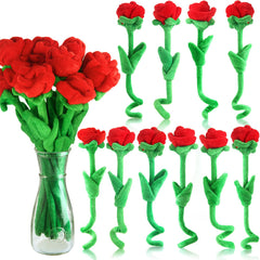 ZJoey plush rose stem bendable 12in for flexible room decor.