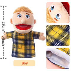 ZJoey puppet with moving mouth enhances expressive storytelling sessions.