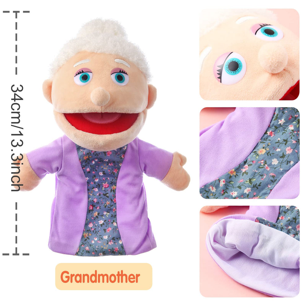 ZJoey soft plush hand puppets material, safe and cozy for little hands
