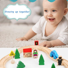 ZKKEIIE house and trees build a cozy town scene for trains