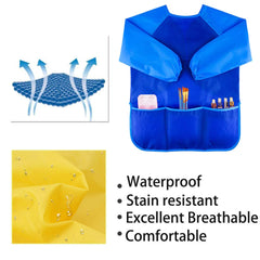 Zkptops kids smock pocket detail with three roomy front pockets