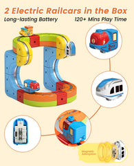 ZLANDYAN vertical and curved track sections inspire dynamic design and play