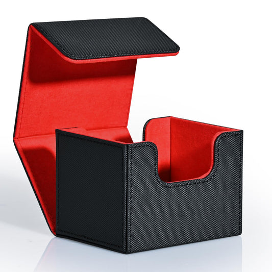 ZLCA leather magnet-closure deck box keeps cards secure during travel.