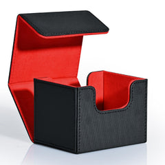 ZLCA leather magnet-closure deck box keeps cards secure during travel.