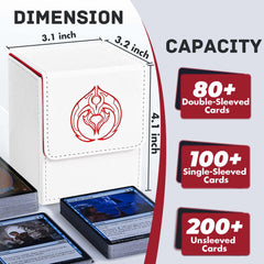 ZLCA card deck box with magnetic closure keeps contents secure during transit.