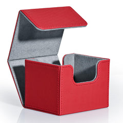 ZLCA card deck box with magnetic closure keeps cards secure during transport.
