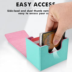 ZLCA deck box interior microfiber lining protects cards.