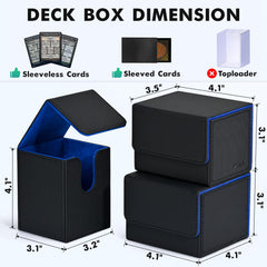 ZLCA deck box U shaped opening enables easy card removal