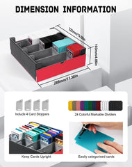 ZLCA deck case with 4 stoppers and magnets for secure transport.