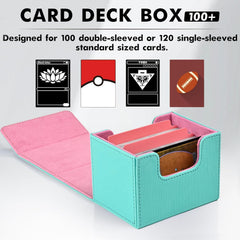 ZLCA deck box wide-mouth U-shape enables easy card access.