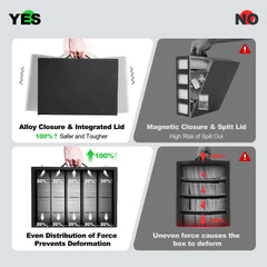 ZLCA monocoque lid armor design protects cards during transport