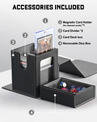 ZLCA MTG Commander Deck Box dice tray keeps dice and tokens tidy between turns