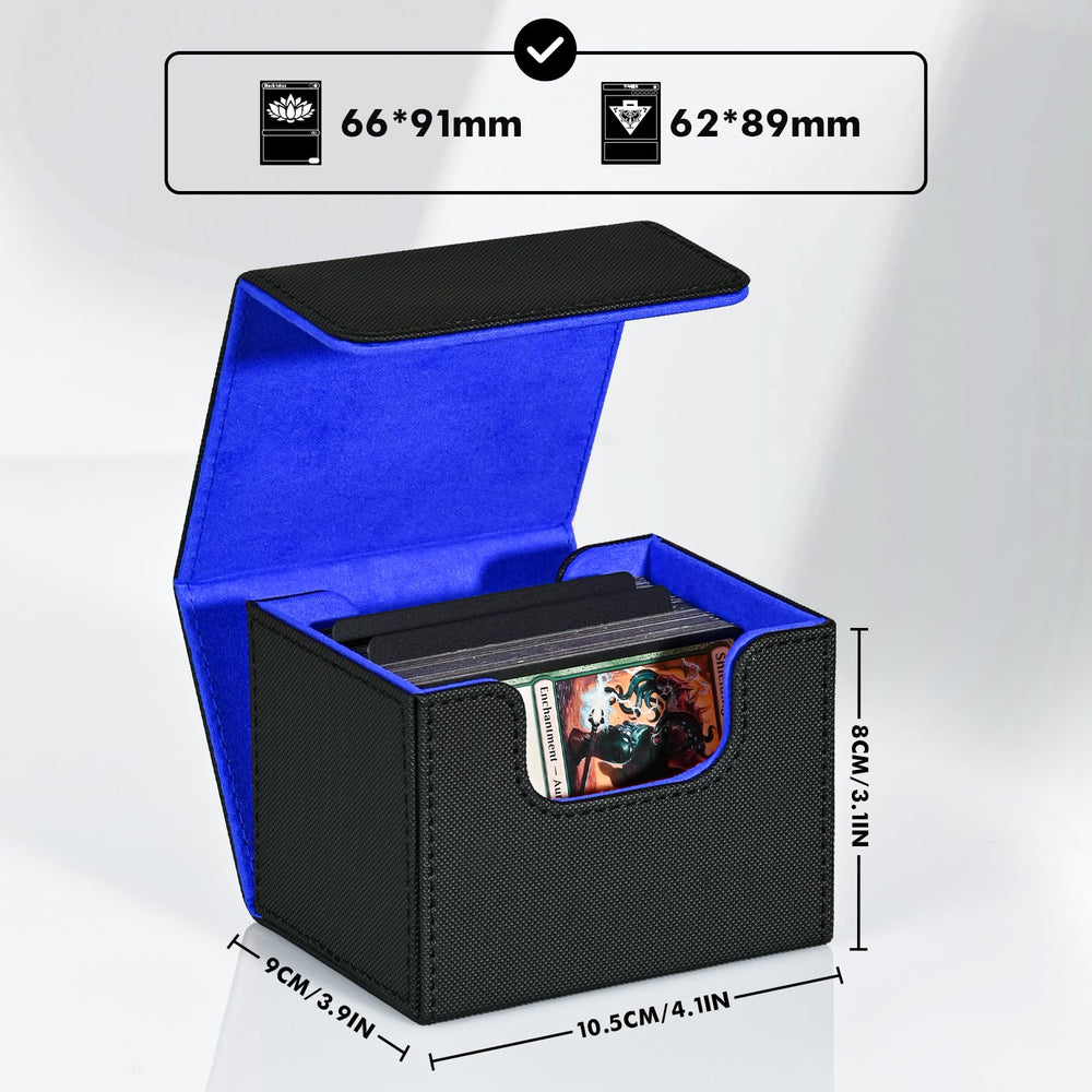 ZLCA deck box for 120+ single-sleeved cards keeps games organized