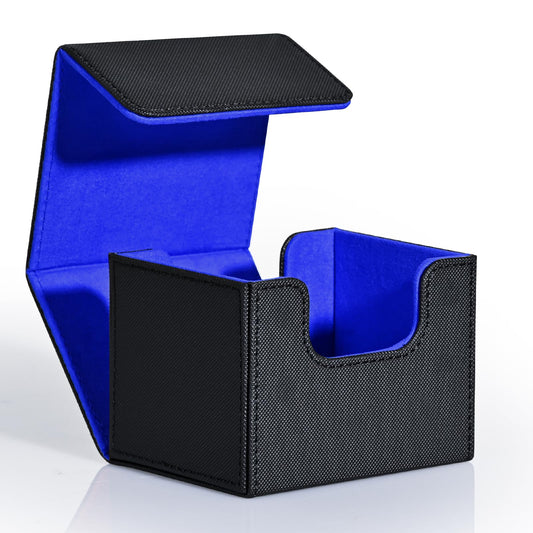 ZLCA MTG deck box with leather-magnetic-closure protects cards during transport