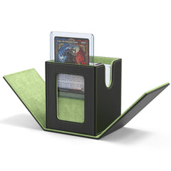 ZLCA MTG deck box with commander window display showcases prized cards on the go.