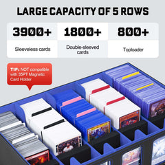 ZLCA storage box display windows help sort cards quickly while keeping them dust-free