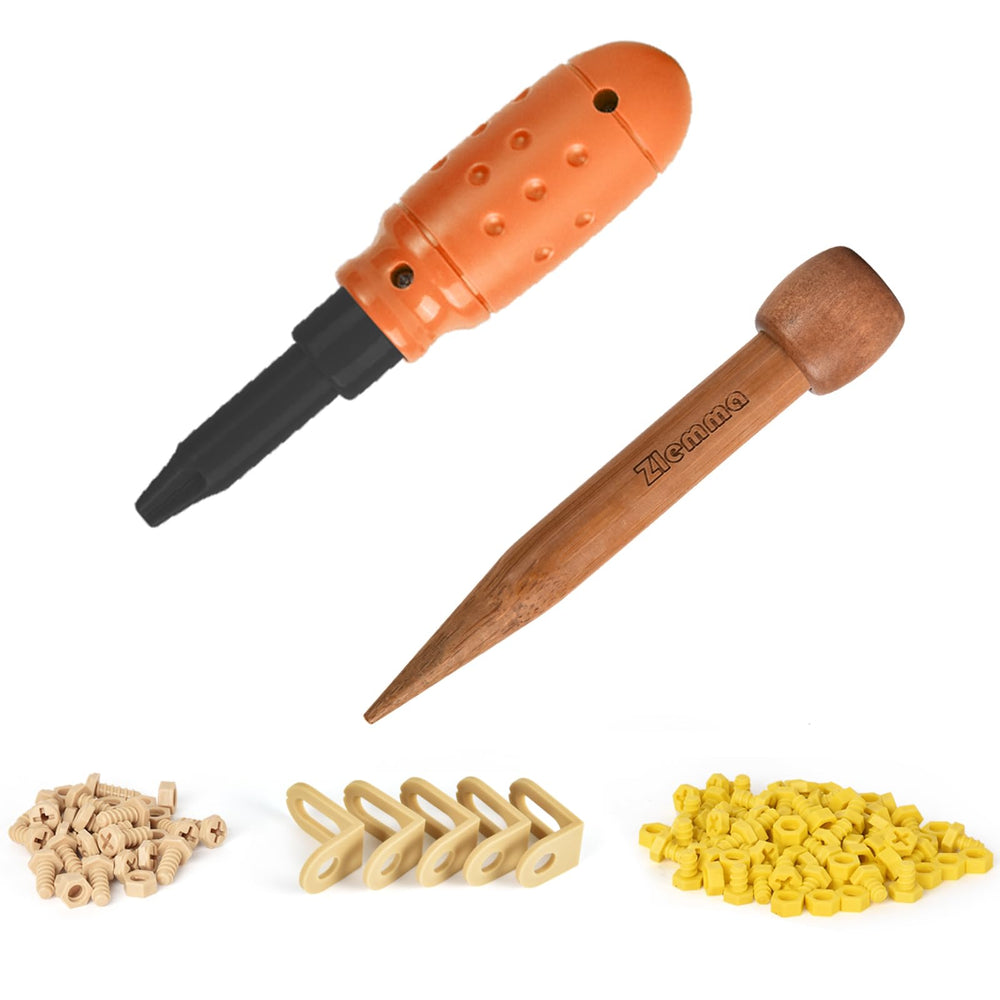 ZLemma Cardboard Construction Tool Kit castle build image for imaginative play at home or school