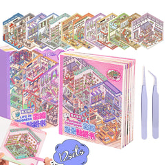 Zlineviy 3D sticker scene book cover showing vibrant layers for creative exploration.