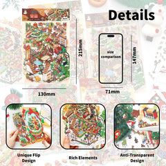 Zlineviy 3D sticker scene: Christmas Town Square adds festive interaction
