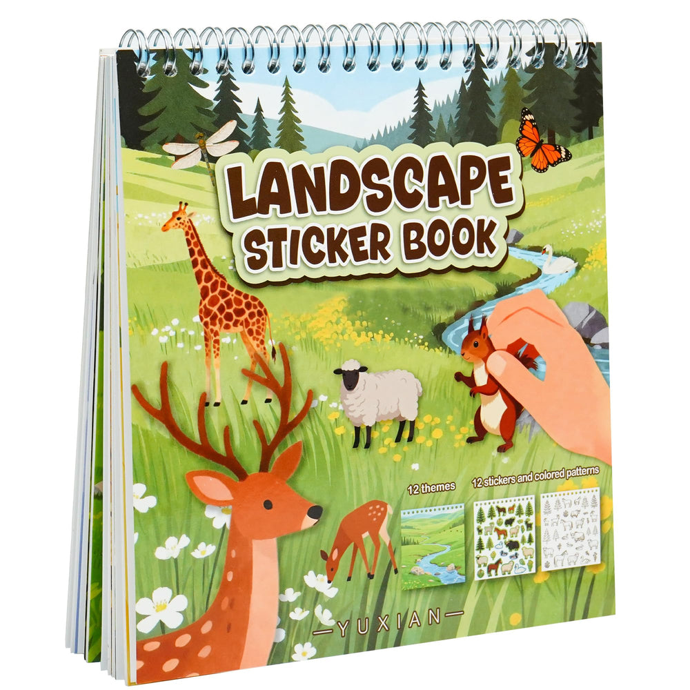 Zlineviy Animal Sticker Book cover invites screen-free adventures for toddlers