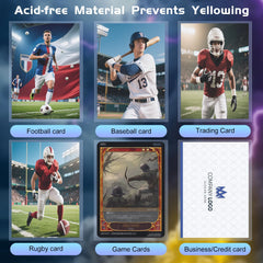 ZLinwly clear penny sleeves with high visibility for quick card ID