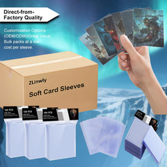 ZLinwly standard 66x91 mm sleeves suit common card sizes