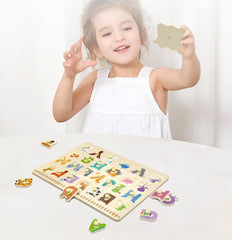 Bright colors and friendly illustrations stimulate recognition and visual memory.