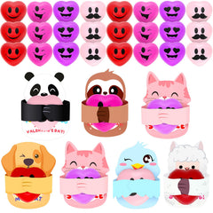 ZMCINER heart stress ball 24-pack in pinks for classroom exchanges